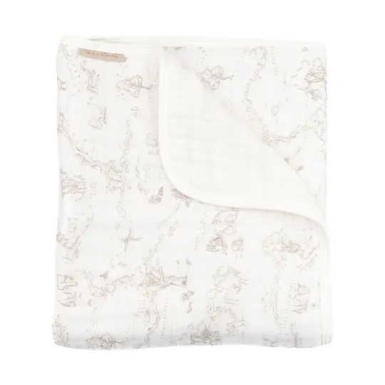 Bamboom Wiegen-Decke Nuvola - Boomy's world Oyster grey