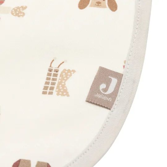 Jollein Lätzchen Jersey Waterproof - Animal Friends - 5 Stück
