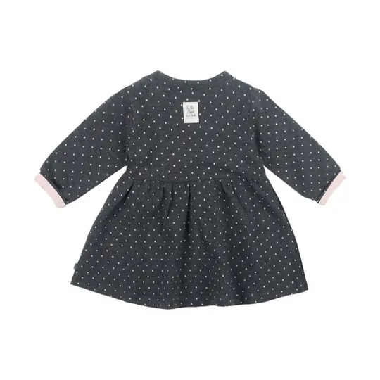 Feetje Dots Mädchen Kleid Anthrazite meliert Gr. 74