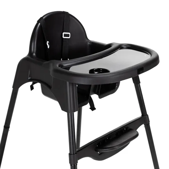 Puck Hochstuhl – 3 in 1 – Mattschwarz