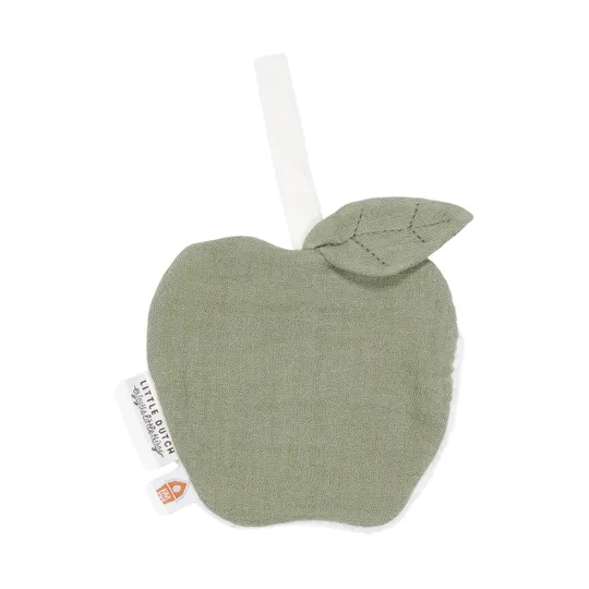 Little Dutch Apfel Schnullertuch - Hydrophil - Olive