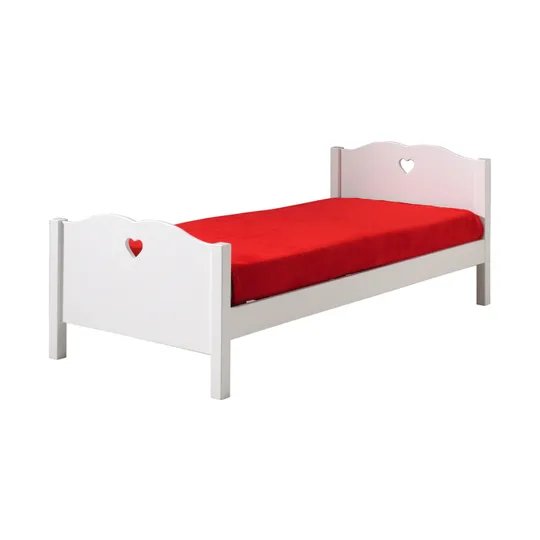 Vipack Amori Kinderzimmer Weiß | Bett 90 x 200 cm + Schrank 3-türig