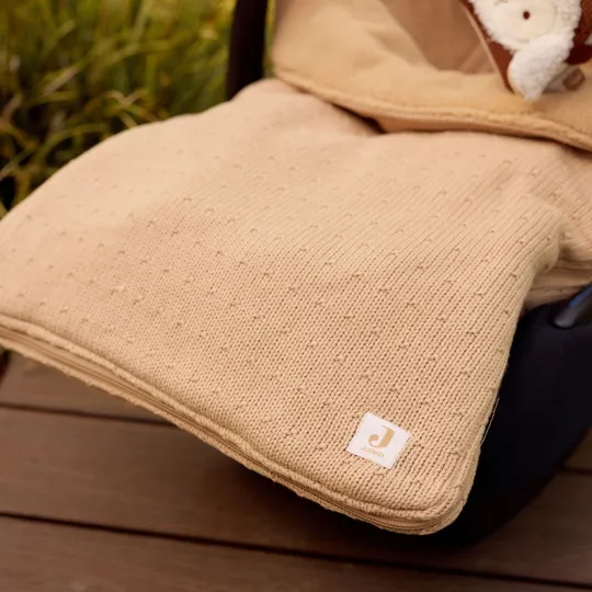 Jollein Sprinkle Knit Fußsack - Gruppe 0+ 3/5 Punkt Gurt - Hazel