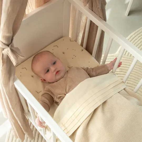 Witlof For Kids Velvet Rib Tuck-Inn Bettdecke - Soft Sand