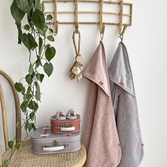 BamBam Organic Badecape Pink