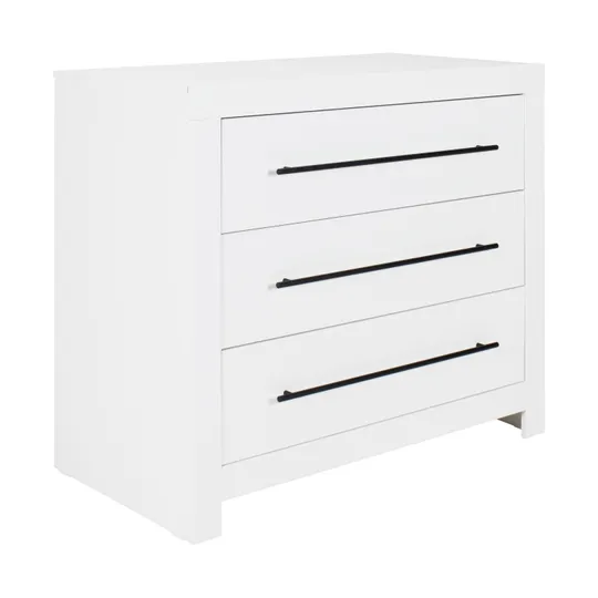 Europe Baby Vittoria III Babyzimmer Weiß | Bett 70 x 140 cm + Kommode + Schrank 3-Türig