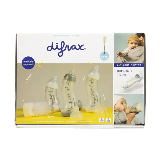 Difrax Starterset Transparent Mit Flaschenbürste