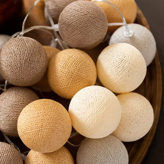 Cotton Ball Lights Teddy Lichterketten