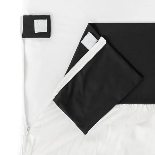 Fedde & Kees Nunki Co-Sleeper Laken Schwarz / Off White 50 x 90 cm