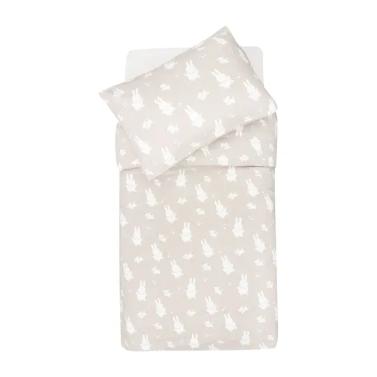 Jollein Miffy und Snuffy Bettbezug – Nougat – 100 x 140 cm