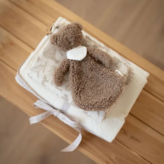 Kidslabel Schnullertuch Teddybär - Clay