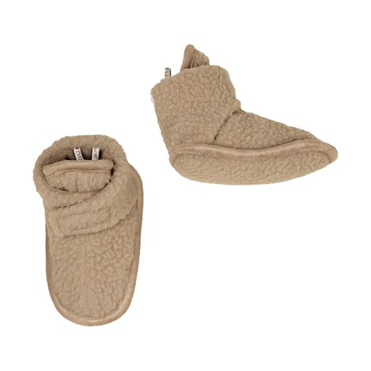 Lodger Hausschuhe - Teddy Fleece - Beige - 3-6 Monate
