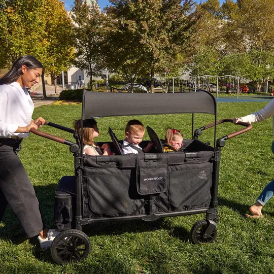 WonderFold W6 Luxe Pro Bollerwagen - Schwarz