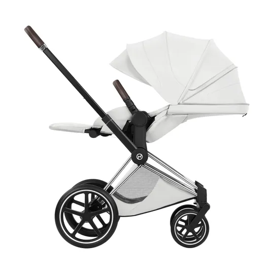 Cybex Priam 5 Style Kinderwagen 3-in-1 Set – Chrome Brown/Off White