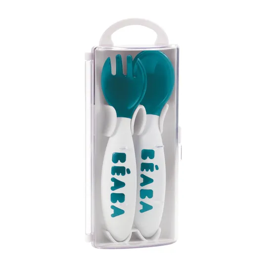 Beaba Ergonomisches Besteck Blau