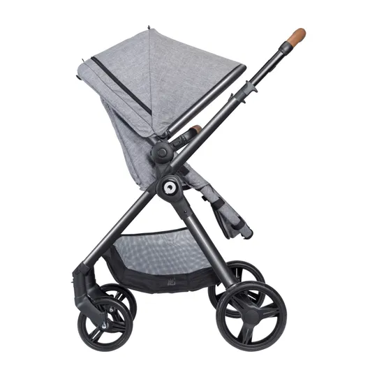 Qute Q-Move Kinderwagen 2-in-1 - Grey Frame -  Grey Jeans
