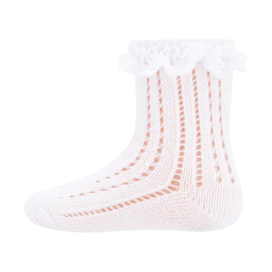 Ewers Ruche Festive Babysocken - Größe 17/18