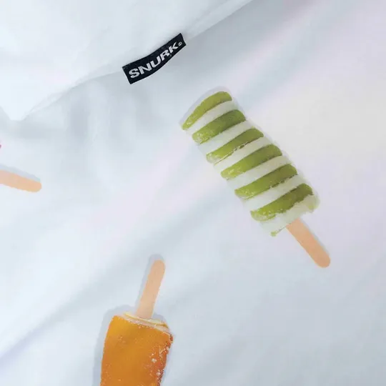 Snurk Bettbezug - Popsicles - 140x200/220 cm - Weiß