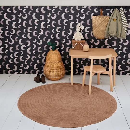 Tapis Petit Teppich Robin - Cappuccino - 110 x 110 cm