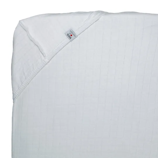 Lodger Slumber Solid Spannbettlaken - 40 x 80 cm - Cloud Dancer