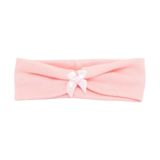 Babyhaarbandje Strikje mini zalm OK 4103