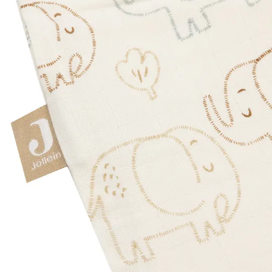 Jollein Schlafsack - Hydrophil 70 cm - Elephant Tales 