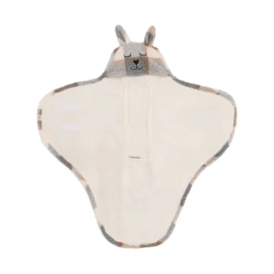 Jollein Einschlagdecke  Bunny - Kariert - Boucle