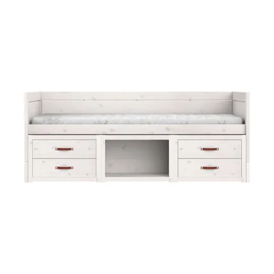 LIFETIME Kojenbett mit Stauraum - White Wash