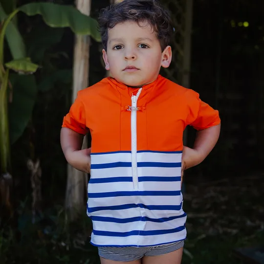Floatee Anti-Ertrinken T-Shirt Kurzarm - 6 Jahre - Orange