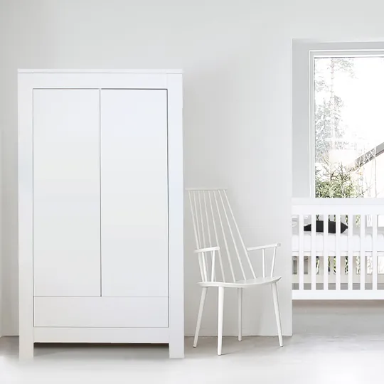 Kidsmill Alaska Kleiderschrank 2-türig Mattweiß