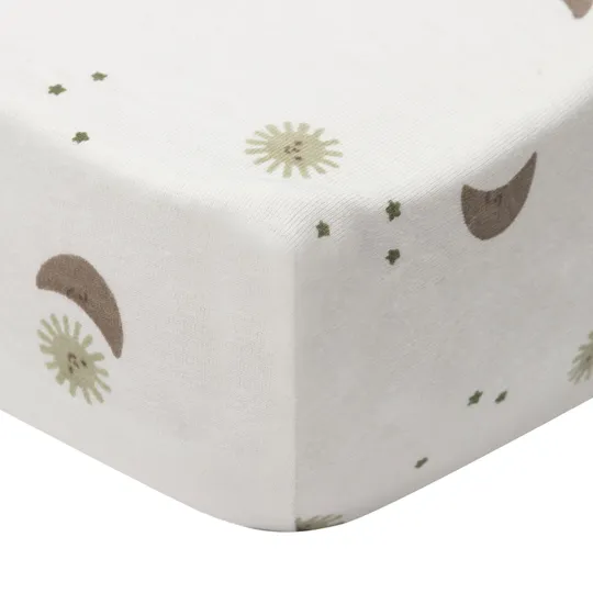 Jollein Spannbettlaken - 70/75x140/150 cm - Jersey - Over The Moon