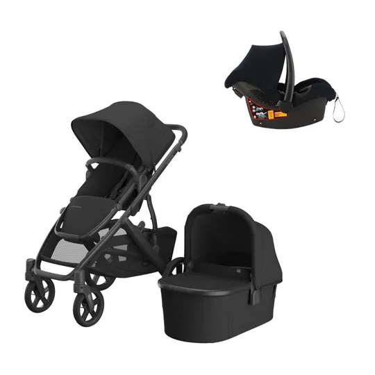 UPPAbaby Vista V3 Kinderwagen 3-in-1 - Jake| Kidsriver Kindersitz - Curve - Black
