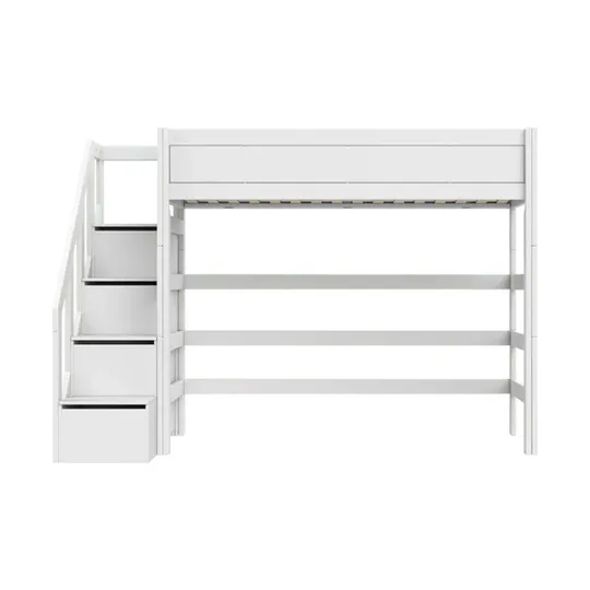 LIFETIME Kidsrooms Hochbett mit Treppenschrank – Premium