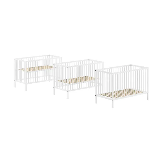 Vipack Dino Babybett - 60 x 120 cm - Weiß