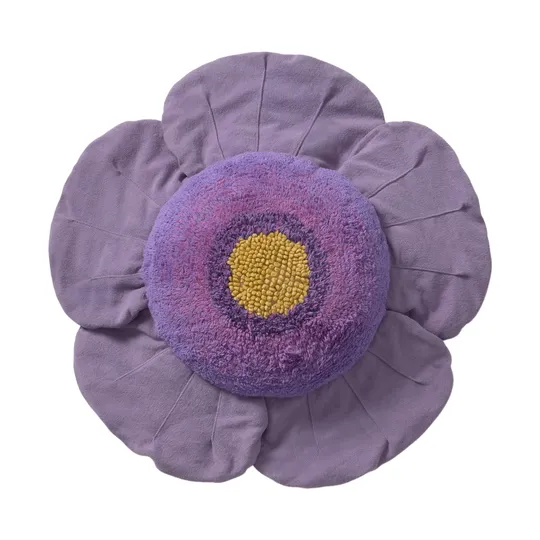 Lorena Canals Bodenkissen Purple Poppy Ø 80 cm