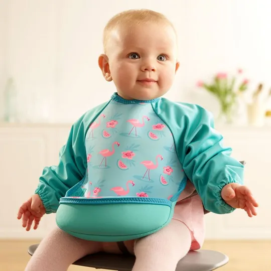 Bibetta Ärmellätzchen Flamingo Türkis
