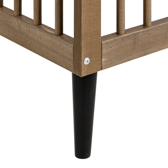 Bopita Zara Babyzimmer Walnuss| Bett 60x120 cm + Kommode
