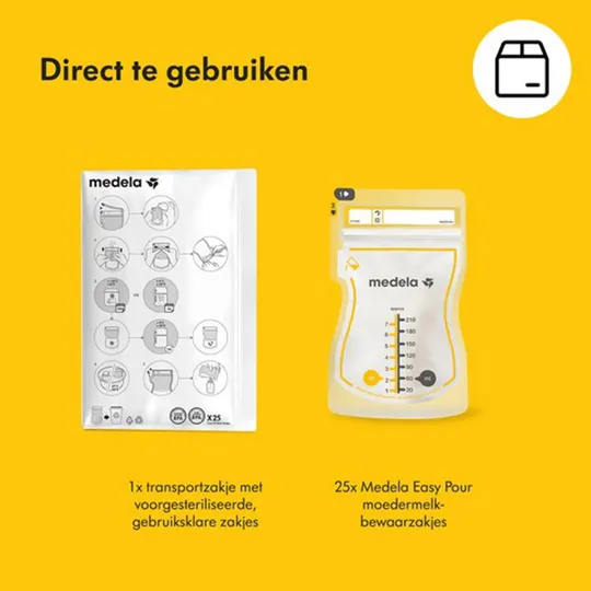 Medela Muttermilchaufbewahrungsbeutel Mit Ausgießer - 210 ml - 50 Stück