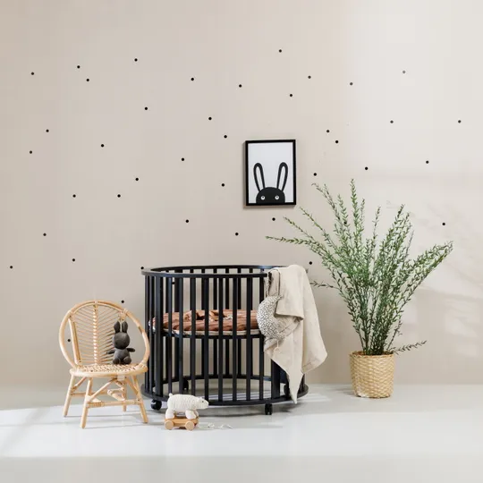 Europe Baby Circa Laufstall Rund Schwarz