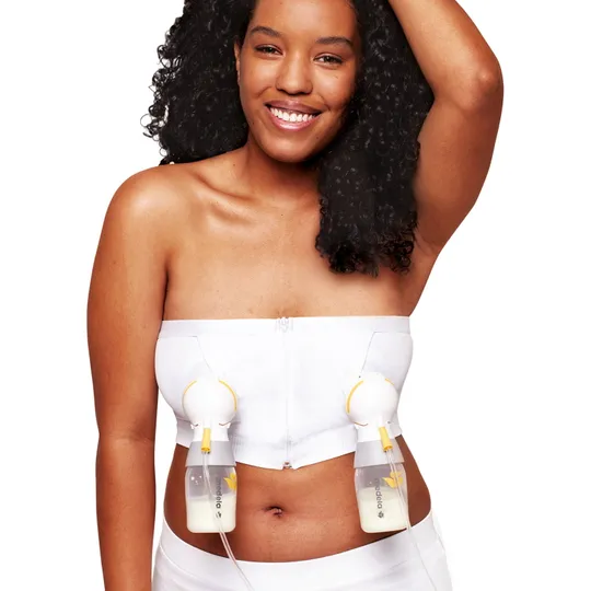 Medela Hands-Free Abpump-BH - Gr. XL - Weiß