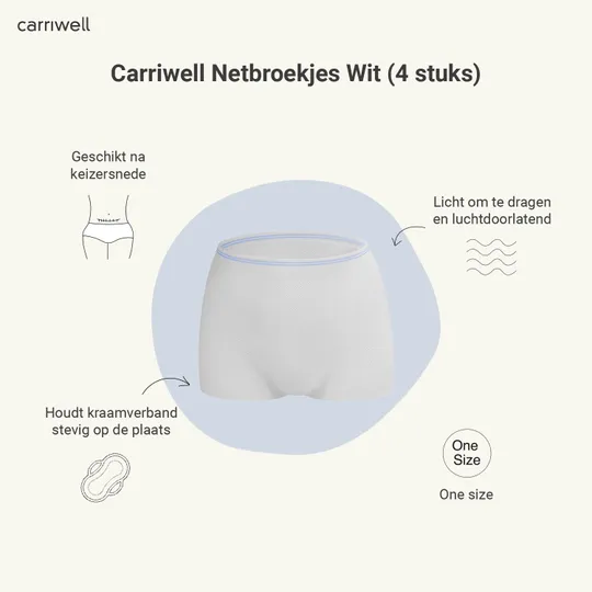 Carriwell Postpartal Netzhosen 4 Stück 