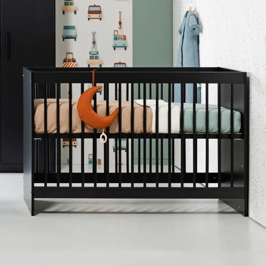 Europe Baby Nova Babybett Schwarz 60 x 120 cm