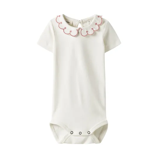 Lil’ Atelier Rose Tan Babybody - Größe 56 - Coconut Milk