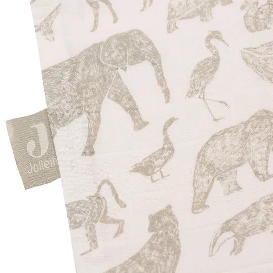 Jollein Animals Hydrophiler Schlafsack – 90 cm – Olive Green