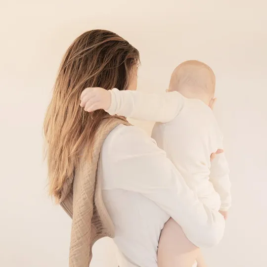 Leander Hydrophile Tücher Organic Muslin - 2 Stück - Cappuccino / Mocca