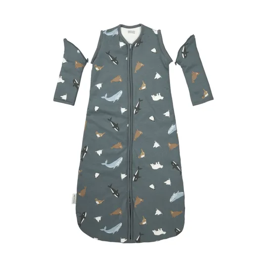 Meyco Slaapzak gevoerd afritsbare mouw jersey Arctic Multicolour 60cm - 326.265.00.17