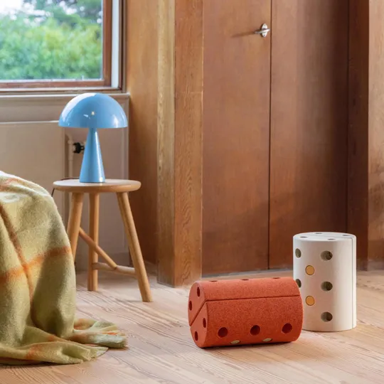 Modu Activity Toy Roller - Burnt Orange / Dusty Green