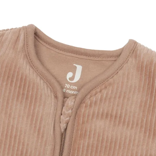 Jollein Schlafsack mit abnehmbaren Ärmeln – Rippstrick – 70 cm – Light Terra
