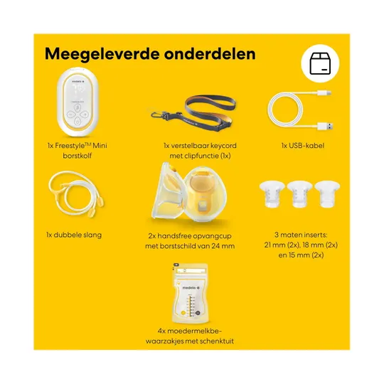 Medela Milchpumpe - Freestyle™ Mini Handsfree - Doppelt Elektrisch