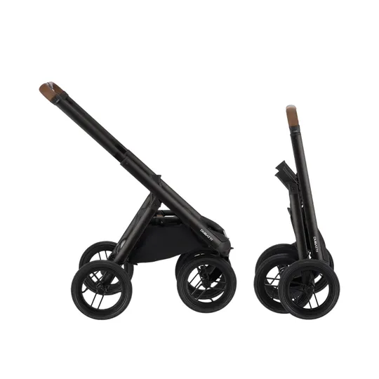 Dubatti One E6 Kinderwagen Dark Brown | Kindersitz| Base